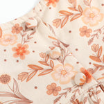 Brown Floral Tunic and Leggings Set