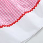 Pink Gingham ABC School Bishop Dress