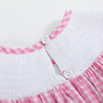 Pink Gingham ABC School Bishop Dress
