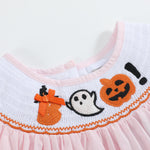 Pink and Orange Gingham Boo Smocked Bishop Dress