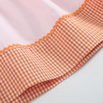 Pink and Orange Gingham Boo Smocked Bishop Dress