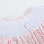 Pink and Orange Gingham Boo Smocked Bishop Dress