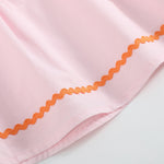 Pink and Orange Gingham Boo Smocked Dress and Bloomer Set