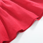 Red Corduroy Christmas Smocked Dress and Bloomers