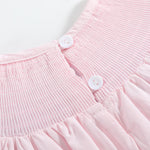 Pink Christmas Smocked Romper