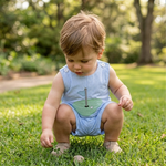 Blue Gingham Golf Hole Shortall