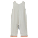 Gray Boo Applique Overalls