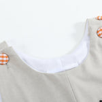 Gray Boo Applique Overalls
