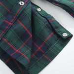 Blue, Green Red Plaid Christmas Santa Smocked Longall
