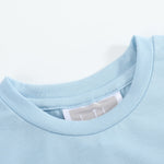 Blue Smocked ABC School Shirt and Shorts Set