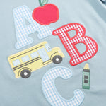 Blue ABC School Shirt and Shorts Set