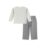 Gray Boo Applique Shirt and Pants Set