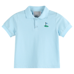 Light Blue Golf Hole Polo Shirt