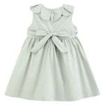Sage Green Puppy Dog Petal Smocked Dress