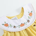 Golden Wheat Pumpkin Collared Dress
