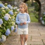 Blue Sparkly Bow Sweater