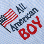 All American Boy' Blue Gingham Shortalls - Lil Cactus