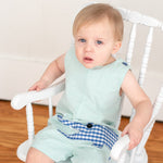 Aqua Striped Gator Shortall - Lil Cactus