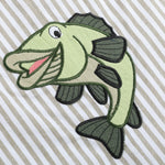 Big Mouth Bass Khaki Shortalls - Lil Cactus