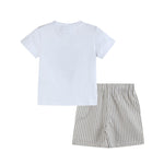 Big Mouth Bass Khaki Tee and Shorts Set - Lil Cactus