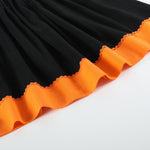 Black and Orange Boo Halloween Smocked Bishop Dress - Lil Cactus