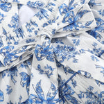 Blue and White Print Layered Sundress - Lil Cactus