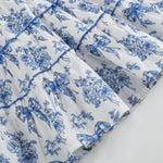 Blue and White Print Layered Sundress - Lil Cactus