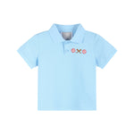 Blue Baseball Polo Shirt - Lil Cactus