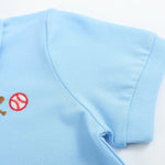 Blue Baseball Polo Shirt - Lil Cactus