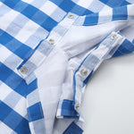 Blue Big Check Shortalls - Lil Cactus