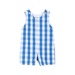 Blue Big Check Shortalls - Lil Cactus