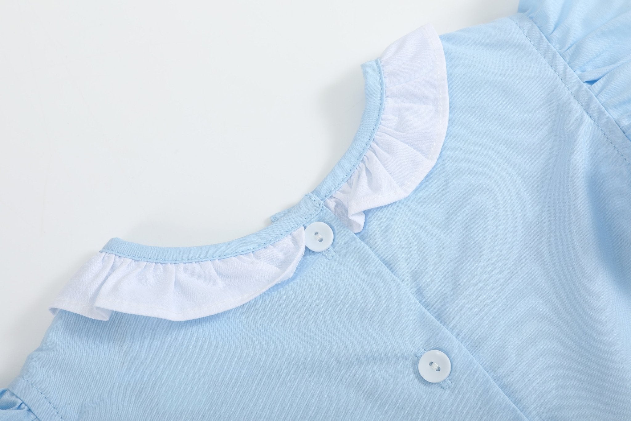 Lil Cactus Baby Dress Blue Big Sister Smocked Dress - 12-18M, Outfit, Cotton Lil Cactus Baby Dress Blue Big Sister Smocked Dress - 12-18M, Outfit, Cotton