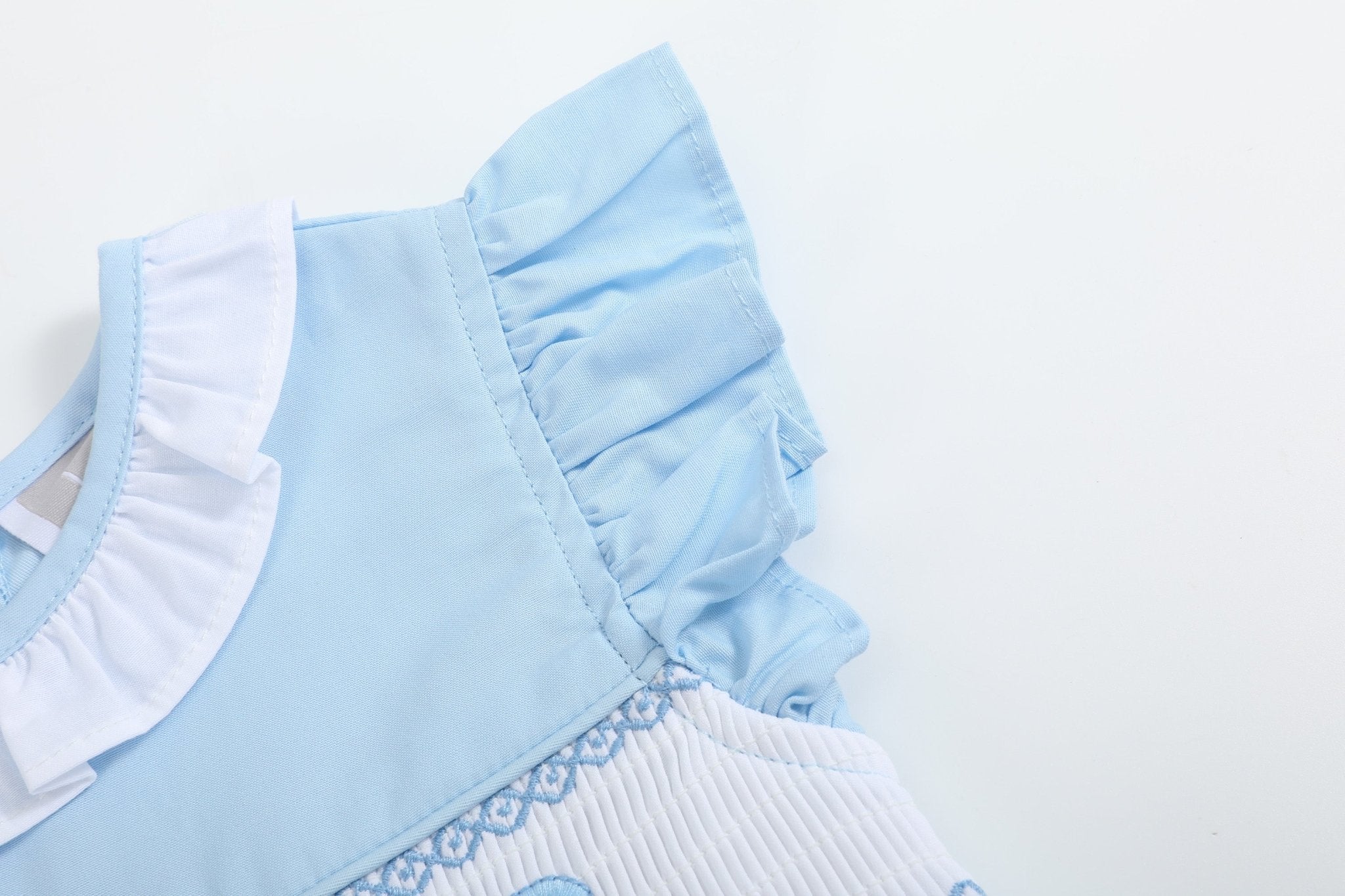 blue dress for baby girl Blue Big Sister Smocked Dress, 12-18M