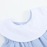 Blue Bunnies Seersucker Yoke Dress - Lil Cactus