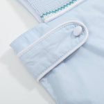 Blue Crosses Smocked JonJon - Lil Cactus