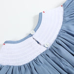 Blue Farm Animal Smocked Bishop Dress - Lil Cactus