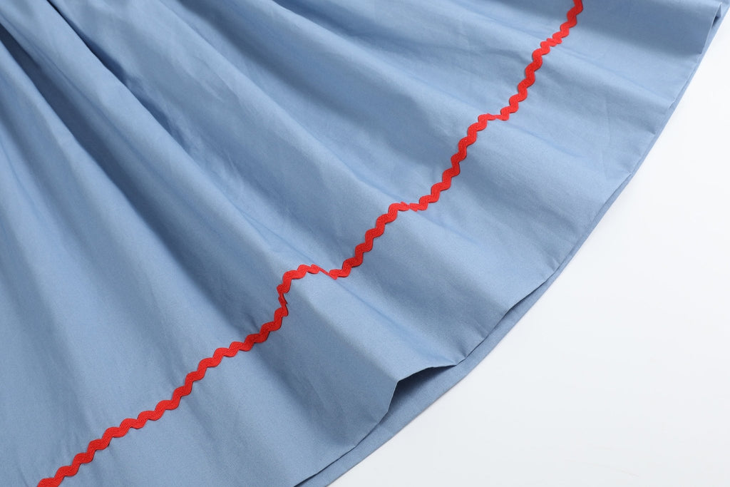 Blue Farm Animal Smocked Bishop Dress - Lil Cactus