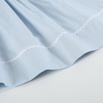 Blue Floral Crosses Smocked Bishop Dress - Lil Cactus