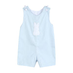 Blue Fuzzy Bunny Overalls - Lil Cactus