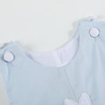 Blue Fuzzy Bunny Overalls - Lil Cactus