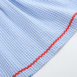 Blue Gingham Crawfish Smocked Dress - Lil Cactus