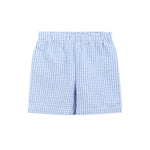 Blue Gingham Crawfish Smocked Shirt and Shorts Set - Lil Cactus