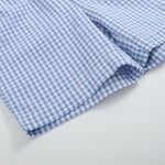 Blue Gingham Crawfish Smocked Shirt and Shorts Set - Lil Cactus