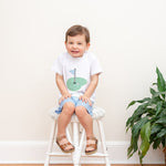 Blue Gingham Golf Hole Shirt and Boy Shorts Set - Lil Cactus