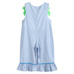 Blue Gingham Pumpkin Playsuit - Lil Cactus