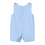 Blue Gingham Puppy Shortalls - Lil Cactus