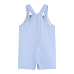 Blue Gingham Whale Overall Shortalls - Lil Cactus