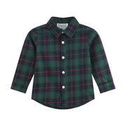 Blue, Green Red Plaid Dress Shirt