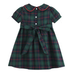 Blue, Green Red Plaid Smocked Collared Dress - Lil Cactus