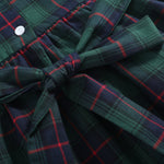 Blue, Green Red Plaid Smocked Collared Dress - Lil Cactus